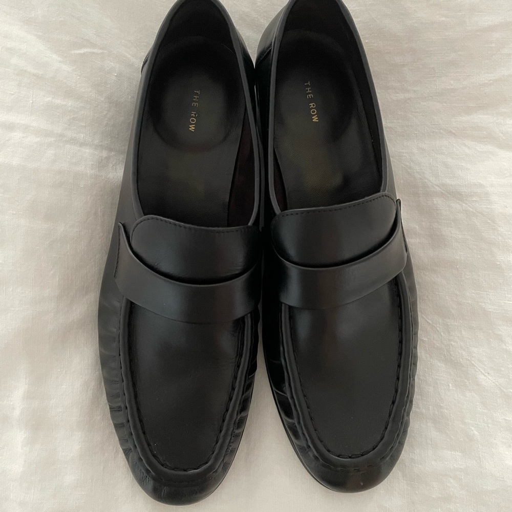the row soft loafer black 37.5 NWT